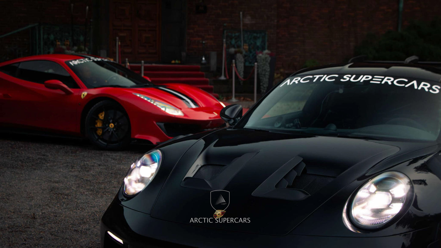 Ferrari vs. Porsche på Rudskogen